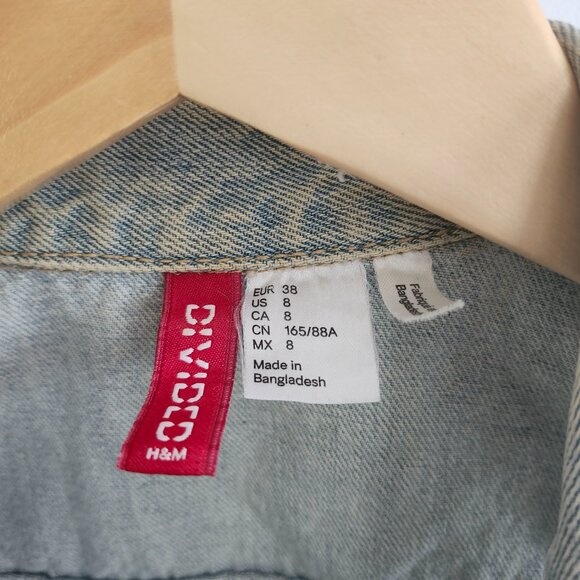 Divided jean vest - size 8 - Picture 2 of 3